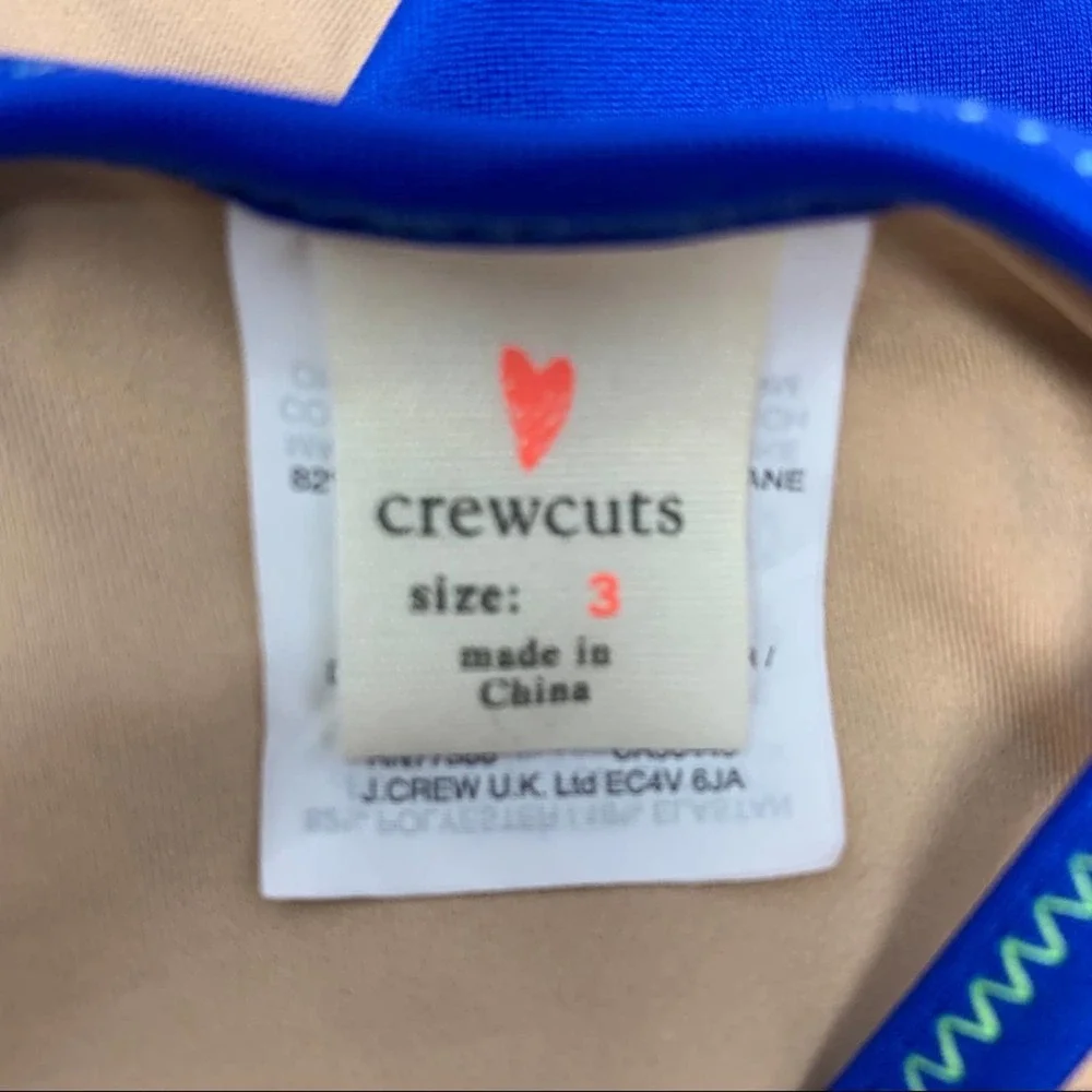 Crewcuts two piece‎ bikini stripe bottom size 3